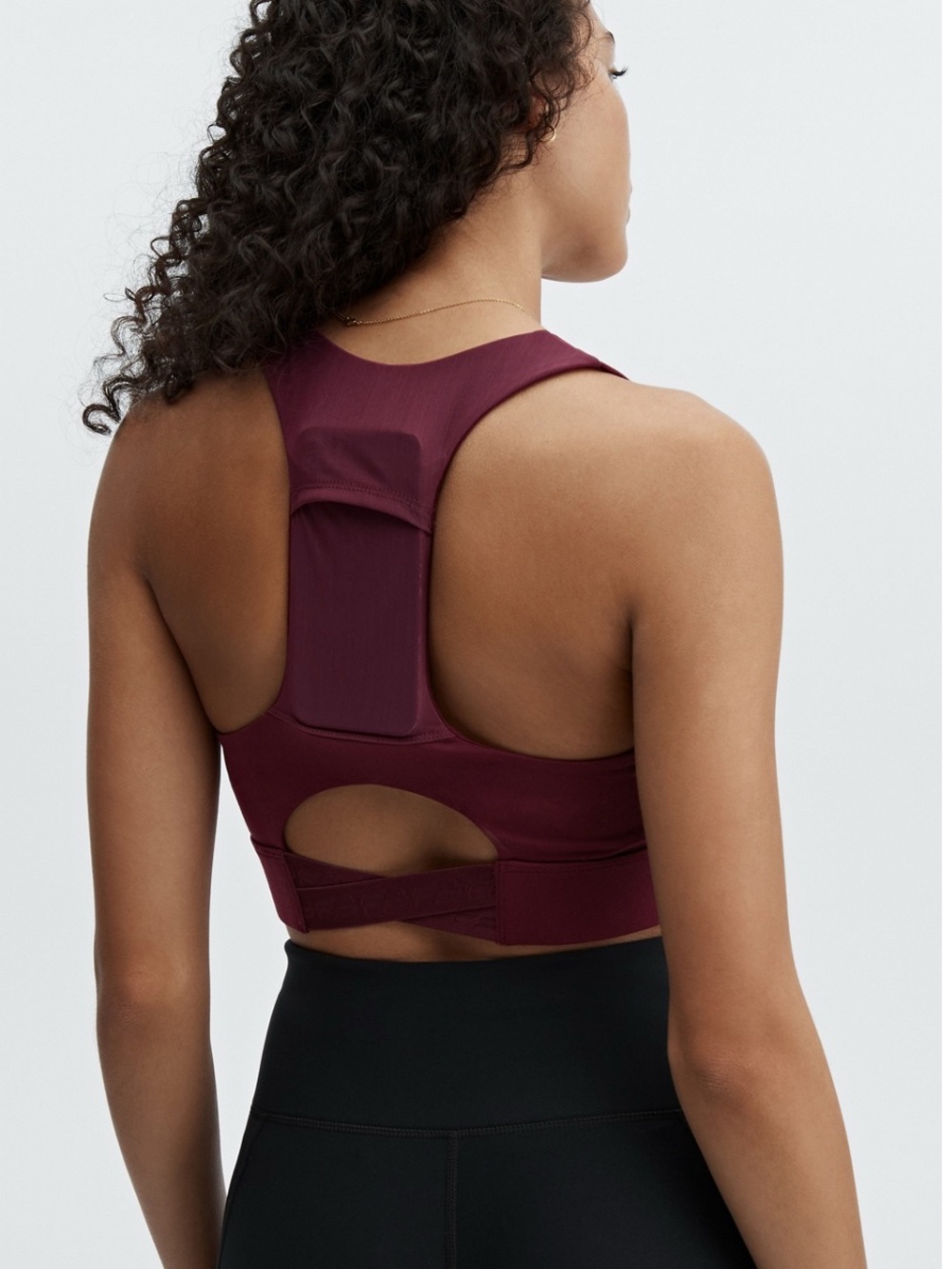 Fabletics burgundy sports bra Size S #activewear #gym #fitness #yoga #sportsbra